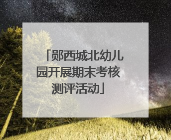 郧西城北幼儿园开展期末考核测评活动