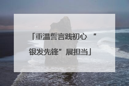 重温誓言践初心 “银发先锋”展担当