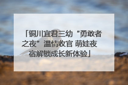 铜川宜君三幼“勇敢者之夜”温情收官 萌娃夜宿解锁成长新体验