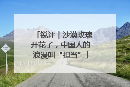 锐评｜沙漠玫瑰开花了，中国人的浪漫叫“担当”