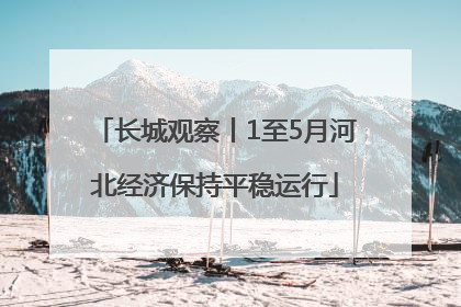 长城观察丨1至5月河北经济保持平稳运行