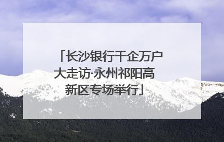 长沙银行千企万户大走访·永州祁阳高新区专场举行