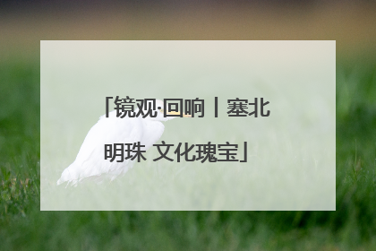 镜观·回响丨塞北明珠 文化瑰宝