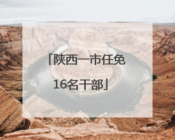 陕西一市任免16名干部