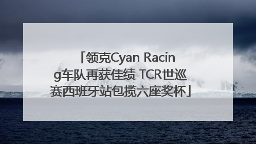 领克Cyan Racing车队再获佳绩 TCR世巡赛西班牙站包揽六座奖杯