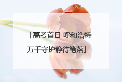 高考首日 呼和浩特万千守护静待笔落