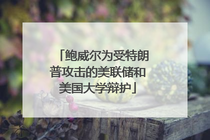 鲍威尔为受特朗普攻击的美联储和美国大学辩护
