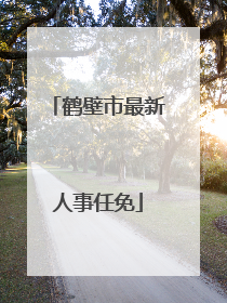 鹤壁市最新人事任免