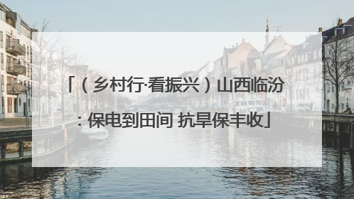 （乡村行·看振兴）山西临汾：保电到田间 抗旱保丰收
