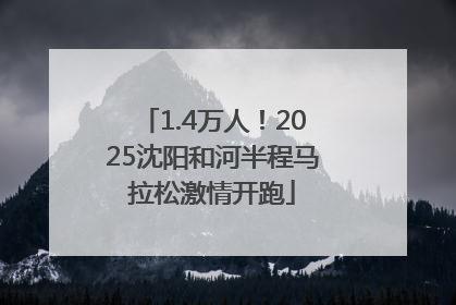 1.4万人！2025沈阳和河半程马拉松激情开跑