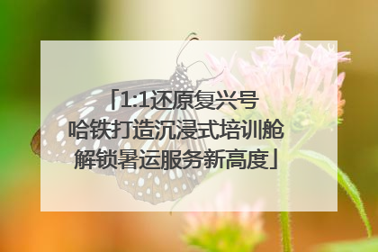 1:1还原复兴号 哈铁打造沉浸式培训舱解锁暑运服务新高度