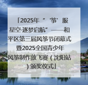 2025年“‘筝’服星空·逐梦启航”——和平区第三届风筝节闭幕式 暨2025全国青少年风筝制作放飞赛（沈阳站）颁奖仪式