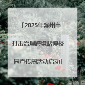 2025年滨州市打击治理跨境赌博校园宣传周活动启动