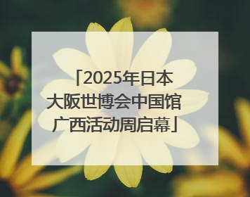 2025年日本大阪世博会中国馆广西活动周启幕