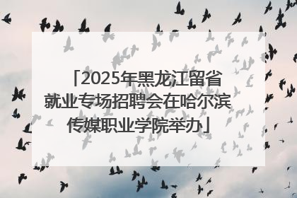 2025年黑龙江留省就业专场招聘会在哈尔滨传媒职业学院举办