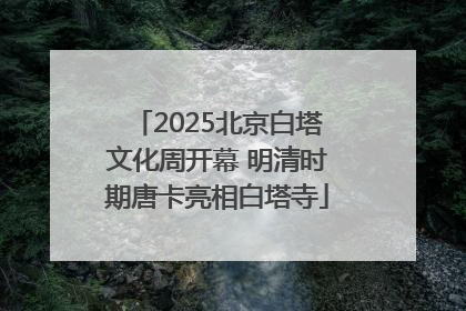 2025北京白塔文化周开幕 明清时期唐卡亮相白塔寺