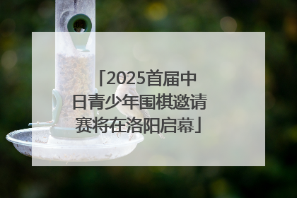2025首届中日青少年围棋邀请赛将在洛阳启幕