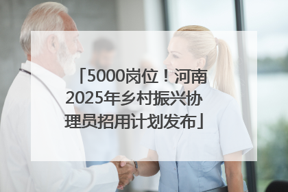 5000岗位！河南2025年乡村振兴协理员招用计划发布