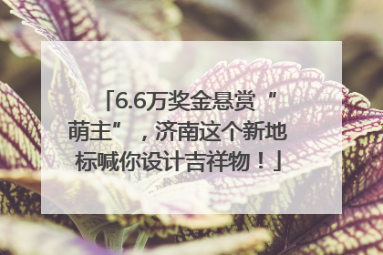 6.6万奖金悬赏“萌主”，济南这个新地标喊你设计吉祥物！